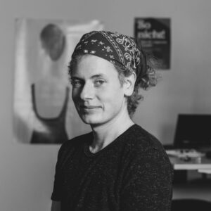 SUN poses half side to the camera for trans emergency fund